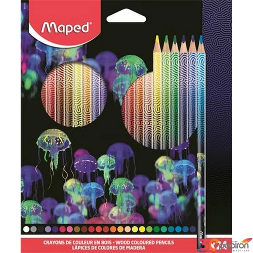 Színes ceruza 24 Maped háromszögletű, Deepsea Paradise IMA831705