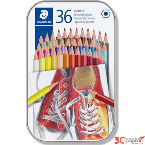 Színes ceruza 36 Staedtler fémdobozos hatszögletű 36színű Írószerek STAEDTLER 175 M36
