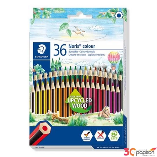 Színes ceruza 36 Staedtler hatszögletű, Noris Colour 185 TS185CD36