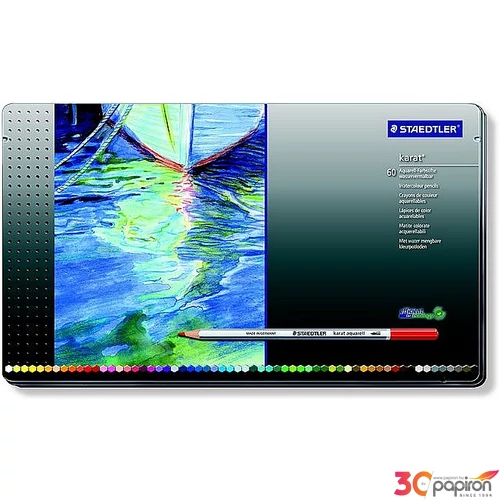 Színes ceruza 60 Staedtler Karat Akvarell fémdobozos 60színű Írószerek STAEDTLER 125 M60