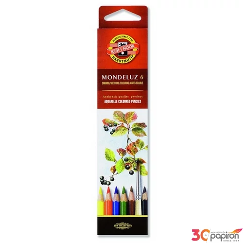 Színes ceruza 6 Koh-I-Noor 3715/6 Mondeluz Akvarell iskolaszer- tanszer