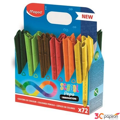 Színes ceruza 72-es Maped Ceruzatartó, Háromszögletű, Color`Peps Infinity