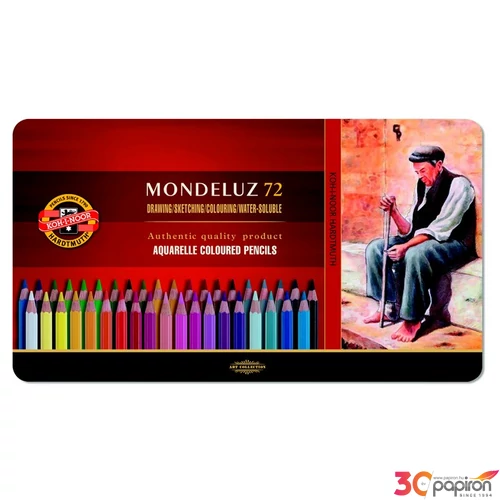 Színes ceruza 72 Koh-I-Noor 3727/72 Mondeluz Akvarell Fémdobozos