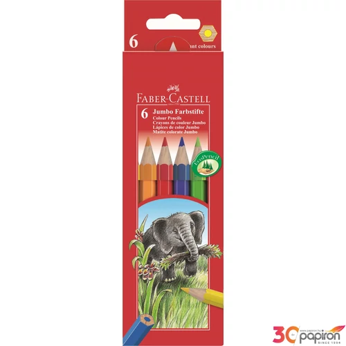 Faber-Castell színes ceruza 6db Jumbo 110 906 111 206