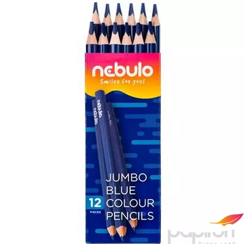 Színes ceruza Nebulo Kék háromszögletű Jumbo
