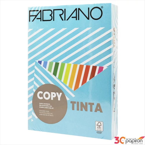 Színes másolópapír Fabriano Copy Tinta intenzív kék, A4/80gr 500ív/csom