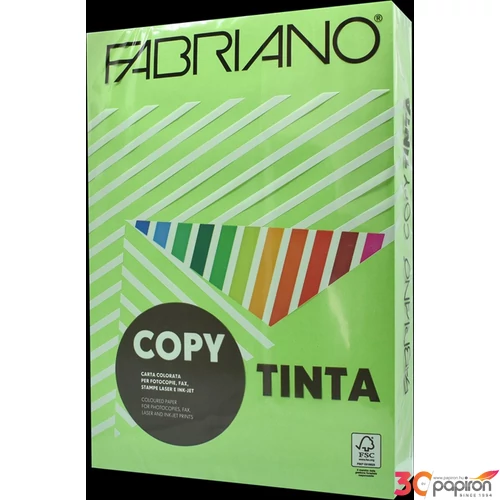 Színes másolópapír Fabriano Copy Tinta intenzív világoszöld  A4/80gr 500ív/csom