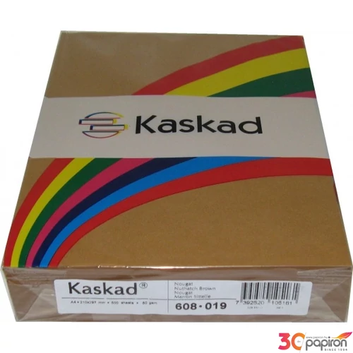 Színes másolópapír Kaskad A4, 80gr harsány barna - 608 019 (500ív/csomag)