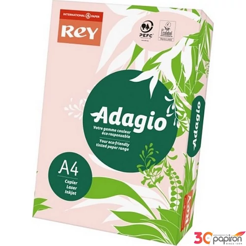 Színes másolópapír Rey Adagio A4, 80gr pasztell Rózsaszín/PINK LIPAD48PR