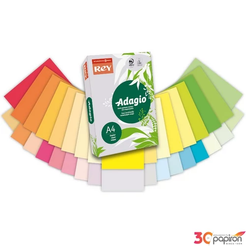 Színes másolópapír Rey Adagio A4, 80 g neon banán, színes LIPAD48NB