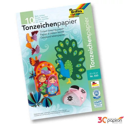 Színes papír 22x32cm 130g 10ív/csomag 