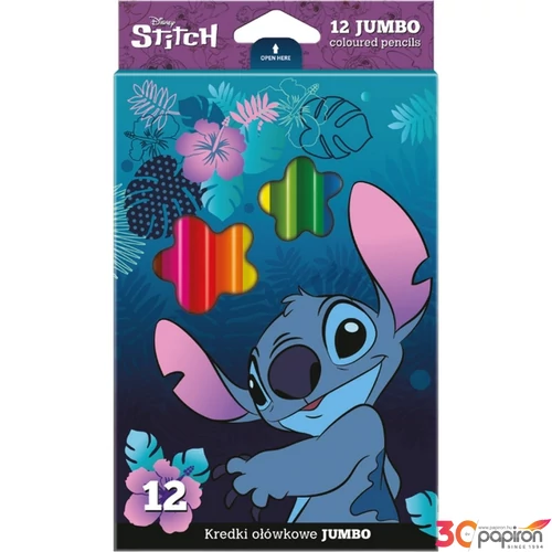 színes ceruza Stitch JUMBO - Stitch háromszög 12szín Colorino