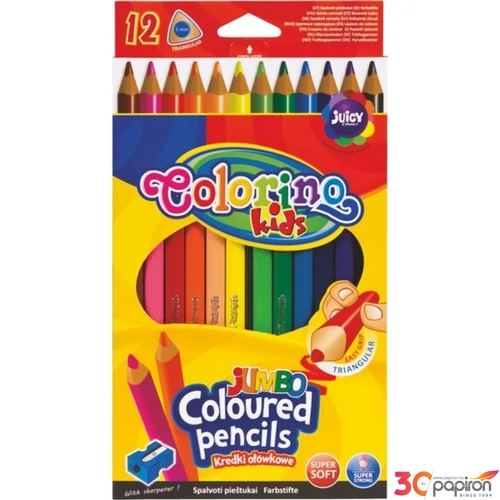 Színesceruzakészlet Colorino JUMBO trio 12db-os R51859PTR