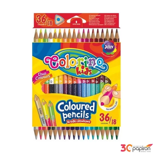 Színesceruzakészlet Colorino K kétvégű 18/36-os 
