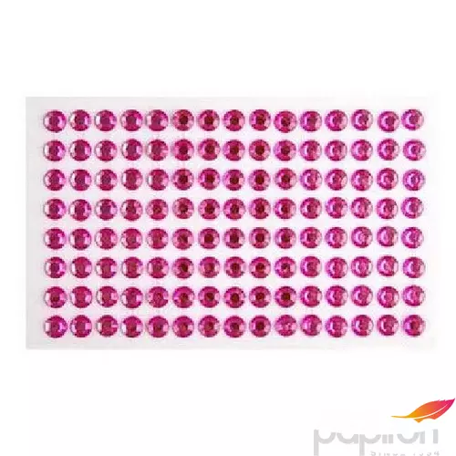 Kreatív dekor strasszkő öntapadós pink, 7mm