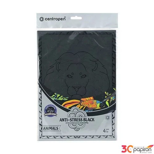Színezőlapok Antistress fekete Animals
