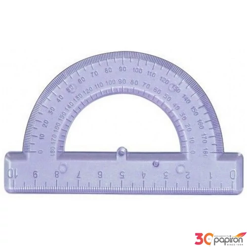 Szögmérő Economix áttetsző 10cm-es vonalzó ICO iskolaszezonos termék - Papiron