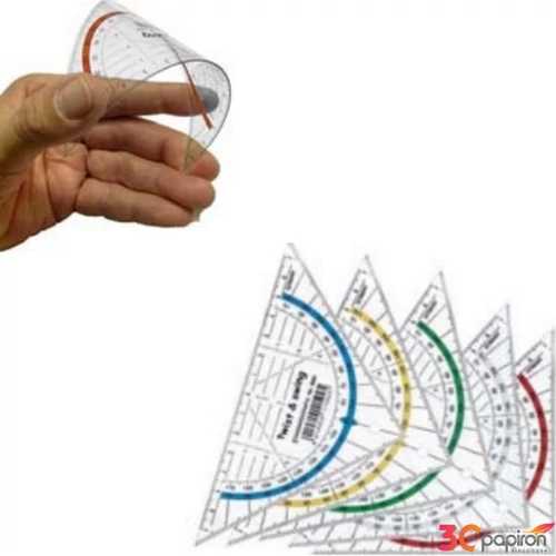 Szögmérő iskolai16cm flexibilis twist