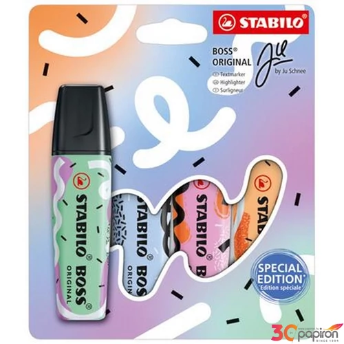 Szövegkiemelő 4 Stabilo 2-5mm, Boss Original Ju Schnee TST70411015