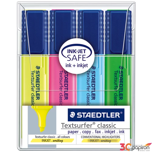 Szövegkiemelő Staedtler Textsurfer Classic 1-5mm 4színű készlet Írószerek STAEDTLER 364 WP4