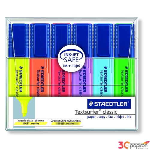 Szövegkiemelő Staedtler Textsurfer Classic 1-5mm 6színű készlet Írószerek STAEDTLER 364 WP6