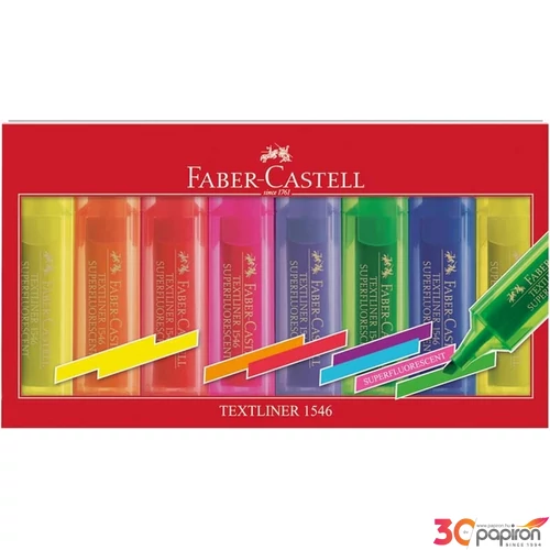 Faber-Castell szövegkiemelő 8db Textliner 1546 superfluor Highlighter 154662