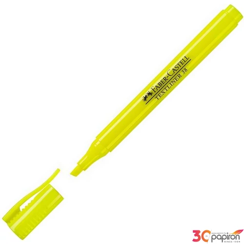 Faber-Castell szövegkiemelő Textliner 38 sárga 1-4mm Highlighter 157707