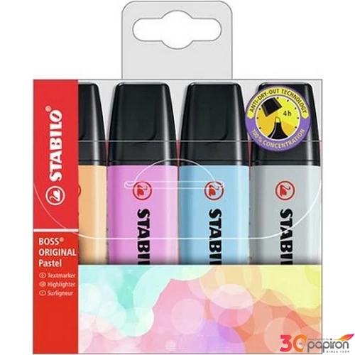 Szövegkiemelő készlet Stabilo BOSS original Pastel 2-5mm Írószerek STABILO