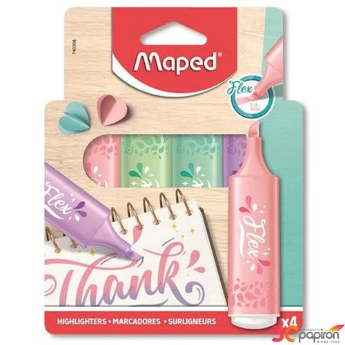 Szövegkiemelő Maped 1-5mm, Fluo Peps Flex Pastel, Pasztell IMA740308