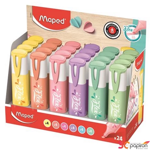 Szövegkiemelő Maped Fluo Peps flex Pastel pasztell színek vegyes színekben