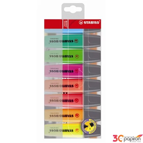 Szövegkiemelő Stabilo BOSS original 2-5mm 8színű Írószerek STABILO 70/8