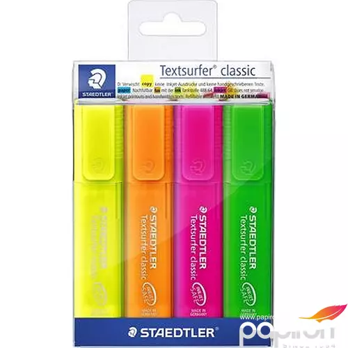 Szövegkiemelő Staedtler Textsurfer Classic 1-5mm 4színű készlet Írószerek STAEDTLER 364 P WP4