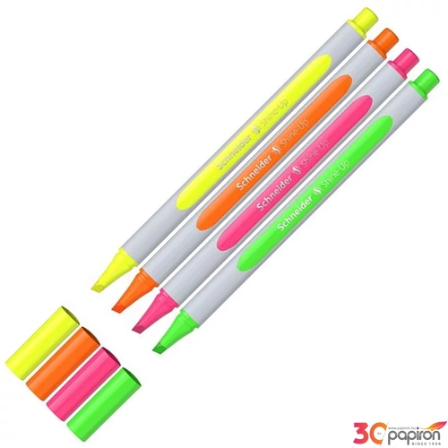 Szövegkiemelő toll készlet 1-4mm SCHNEIDER "Shine-Up" 4 különböző szín