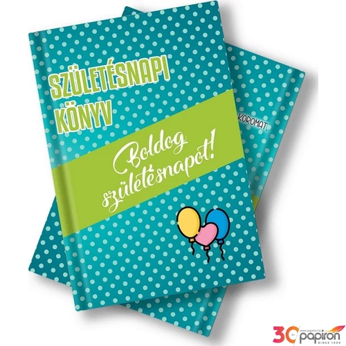 Születésnapi könyv Mérete: 11 cm x 15 cm.