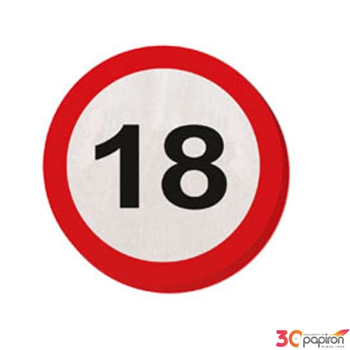 Party szalvéta 18 3rétegű Lépd át a határt sebességkorlátozó 20db/csomag