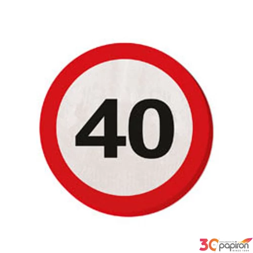 Party szalvéta 40 3rétegű Lépd át a határt sebességkorlátozó 20db/csomag