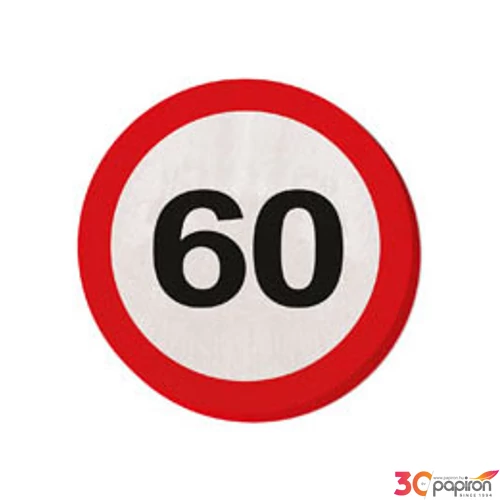 Party szalvéta 60 3rétegű Lépd át a határt sebességkorlátozó 20db/csomag