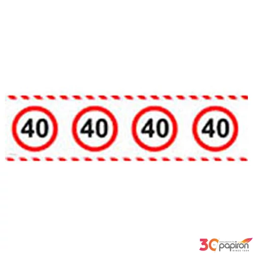 Party szalag szülinapi sebességkorlátozó 40-es