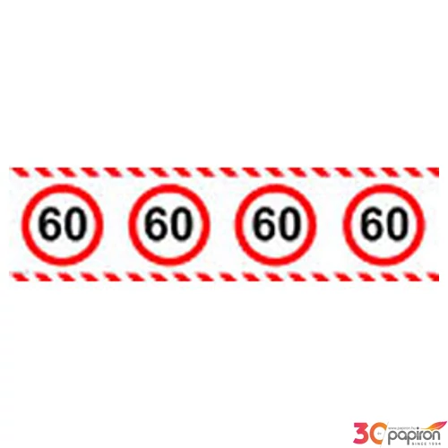 Party szalag szülinapi sebességkorlátozó 60-es