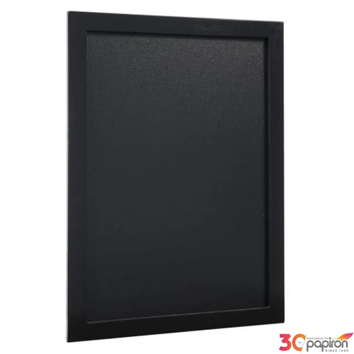 Krétástábla 30x40cm Securit lakkozott fekete fakeretes+krétamarker WBW-BL-30-40
