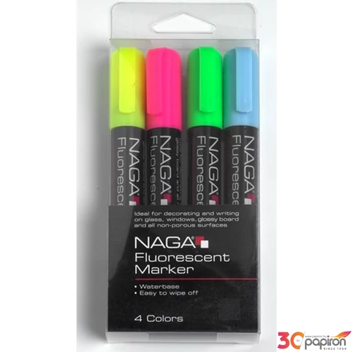 Táblamarker szett Naga üvegtáblához fluoreszkáló golyós) 16mm
