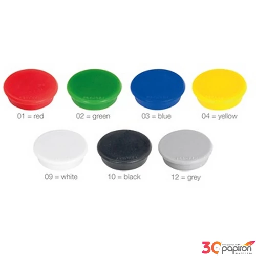 Táblamágnes 24mm Franken 10db/csomag, piros