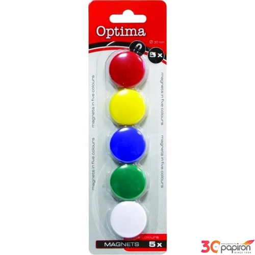 Táblamágnes Optima 30mm 5db-os vegyes 22451