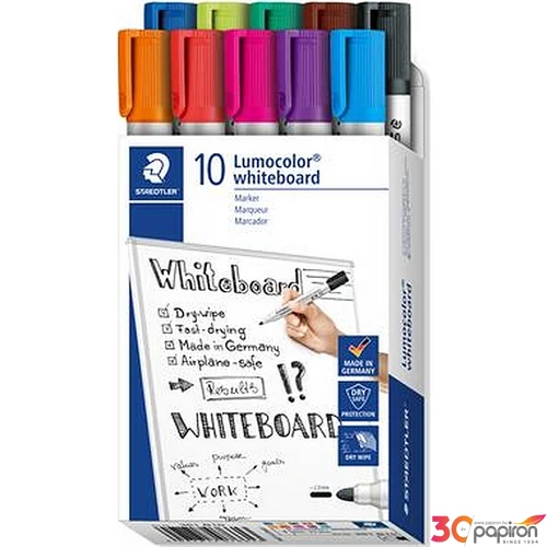 Táblamarker 10 Staedtler 2mm, kúpos Lumocolor 351 TS351B9