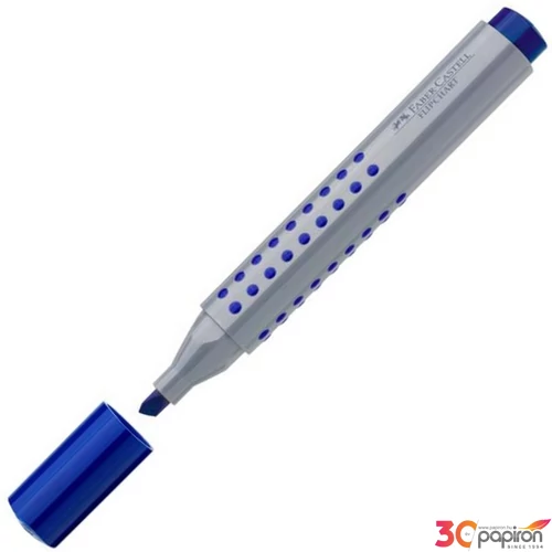 Faber-Castell táblafilc Grip vágott hegyű kék flipchart marker 153551