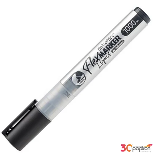 Táblamarker Flexoffice 2,5 mm, kúpos, WB016, fekete