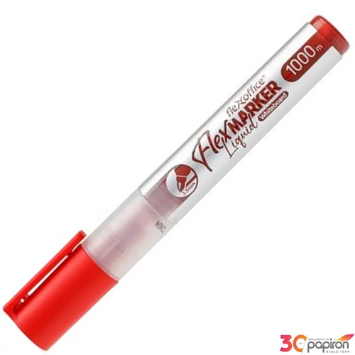Táblamarker Flexoffice 2,5 mm, kúpos, WB016, piros