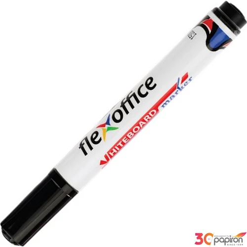 Táblamarker Flexoffice WB03' 2,5mm kerek hegyű fekete Írószerek FLEXOFFICE FO-WB03BLACK