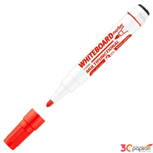 Táblamarker ICO Markeraser multifunkc. 11 XXL piros táblafilc, flipchartmarker irodaszer