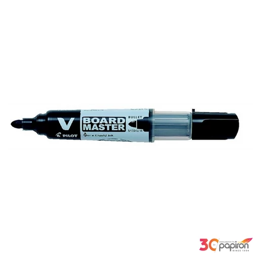 Táblamarker patronos Pilot V-Board Maste 2, 3mm kerek hegyű fekete Írószerek PILOT WBMA-VBM-M-B-BG